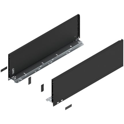 Bok szuflady LEGRABOX, wysokość C (177 mm), dł.=550 mm, lewy/prawy, do LEGRABOX pure+czarny mat*P/U: 1/5