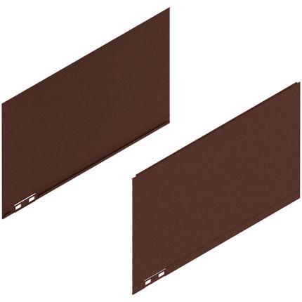 LEGRABOX Element dekoracyjny, wysokość F (241 mm), dł.=400 mm, prawy+lewy+noble rust*P/U: 10
