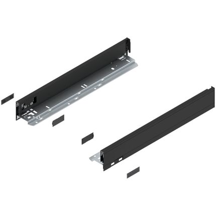 Bok szuflady LEGRABOX, wysokość N (66.5 mm), dł.=450 mm, lewy/prawy, do LEGRABOX pure+czarny mat*P/U: 1/5