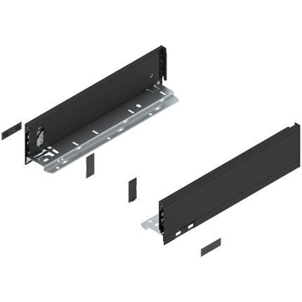 Bok szuflady LEGRABOX, wysokość M (90.5 mm), dł.=350 mm, lewy/prawy, do LEGRABOX pure+czarny mat*P/U: 1/5