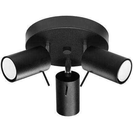 Lampa sufitowa klosz czarny Ø20x18 cm