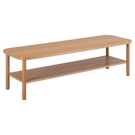 Stolik kawowy z półką BANBURY 150x50 - dąb