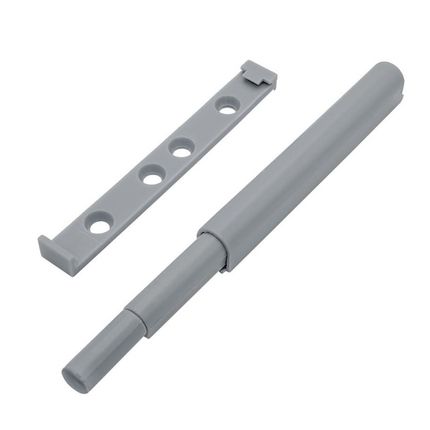 CLICK-ON z adapterem prostym plastikowym i końcówką silikonową - jasnoszary