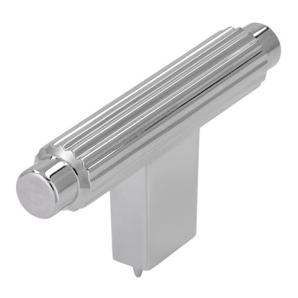 Gałka w kształcie litery T 2594 - chrom połysk / 70 mm