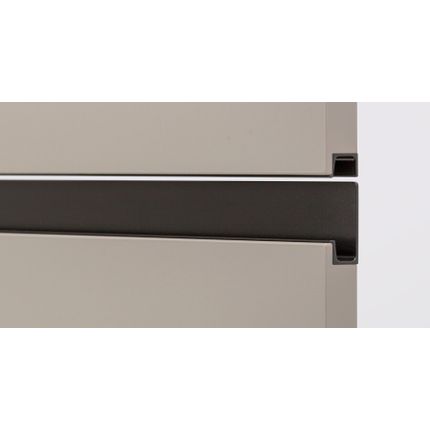 Uchwyt listwowy wbijany JEY 2 0163 - czarny mat / 397 mm