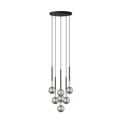Lampa wisząca ARCTURUS P0574-07F-SDFZ - czarny/złoty