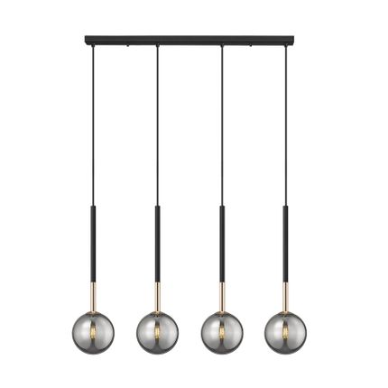 Lampa wisząca ARCTURUS P0574-04D-SDFZ - czarny/złoty