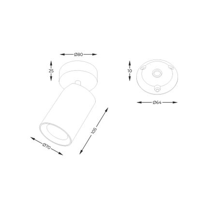 Lampa spot TORE TLS006-WH - biały