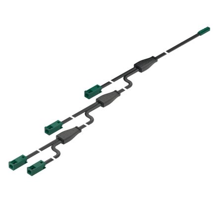 Przewód przedłużający z 4 gniazdami, do Häfele Loox5 / 5 A / 24 V / AWG 18 / długość przewodu: 6,5 m