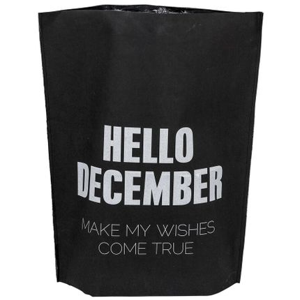 Torba prezentowa HELLO DECEMBER 50x65 - czarny