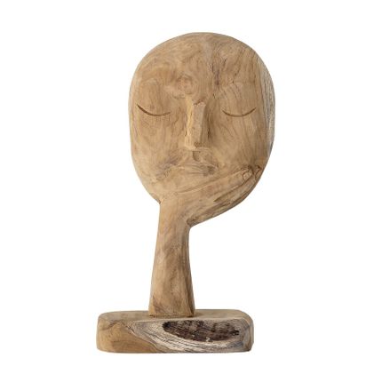 Figurka dekoracyjna drewniana CACIA - naturalny