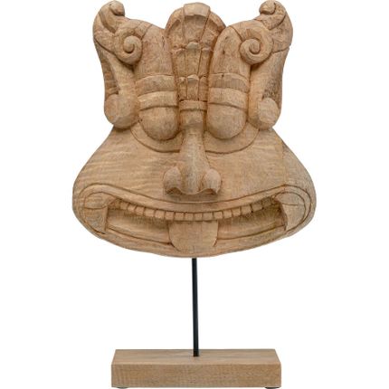 Figurka dekoracyjna MASK AFRICAN - naturalny