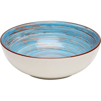 Bowl Swirl Blue Ř22cm