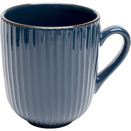 Kubek ceramiczny MUSE 360 ml - niebieski