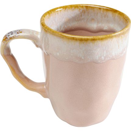 Kubek z uchem NALA 370 ml - różowy