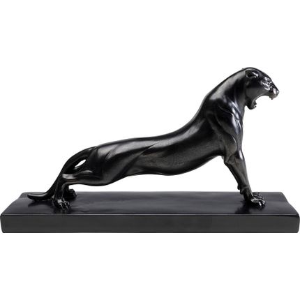 Figurka dekoracyjna czarne pantera nowoczesna 35x19 cm