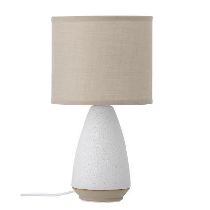 Lampa stołowa PAPRICA - beżowy/biały