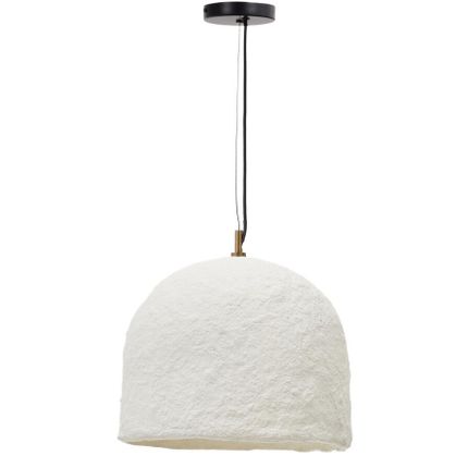 Lampa wisząca z papieru biała duża Ø35 x 34 cm papier mache