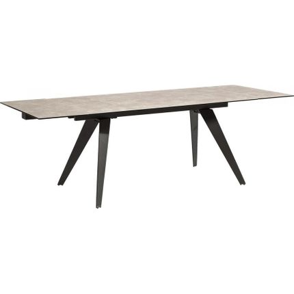 Stół rozkładany AMSTERDAM DARK 160/240x90 - szary/czarny