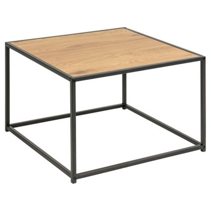 Stolik kawowy SEAFORD 60x60 - dziki dąb/czarny