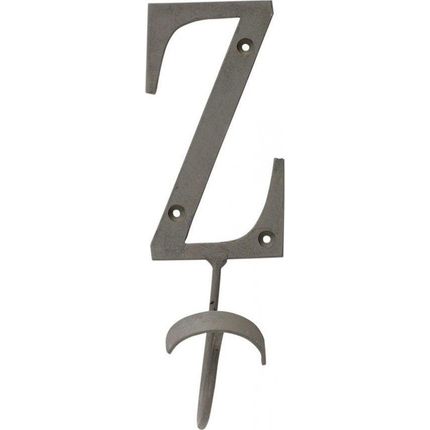 Haczyk w kształcie litery Z metalowy szary 7x20 cm