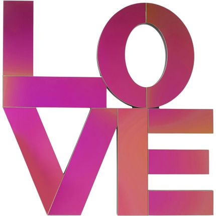 Dekoracja ścienna lustrzana LOVE 90x90