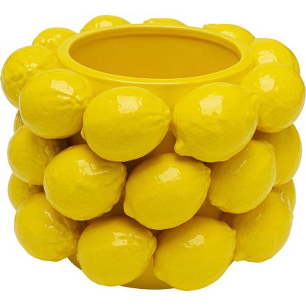 Wazon z porcelany żółty cytryny Ø26x19 cm