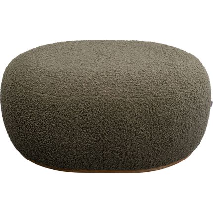 Ławka tapicerowana PEBBLE boucle - oliwkowy