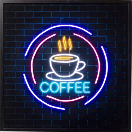 Obraz z podświetleniem LED COFFEE 80x80