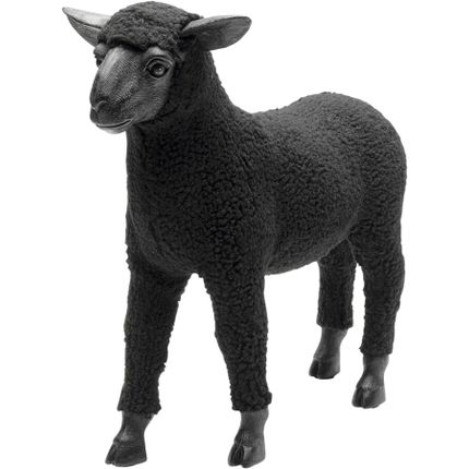 Figurka HAPPY SHEEP WOOL - czarny