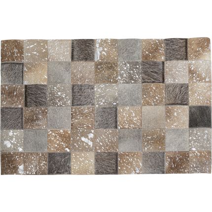 Dywan SQUARES GREY 120x180 - szaro-brązowy