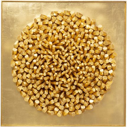 Dekoracja ścienna 3D MIKADO 120x120 - złoty