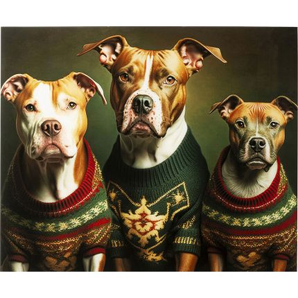 Obraz szklany DOG FAMILY 110x90