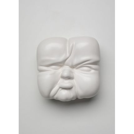 Dekoracja ścienna ONE FACE 18 - biały