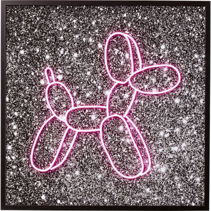 Obraz z podświetleniem LED BALOON DOG 80x80
