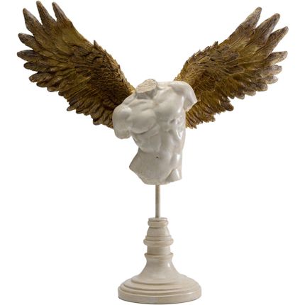 Figurka dekoracyjna GUARDIAN ANGEL MALE 48x45 - beżowy/brąz