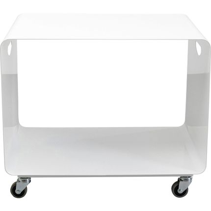 Stolik na kółkach LOUNGE M 60x40 - biały