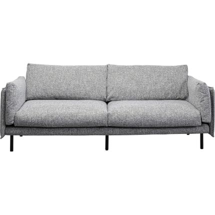 Sofa 2-osobowa POLA - szary/czarny