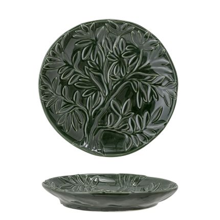 Talerz ceramiczny SAVANNA 19 - ciemny zielony