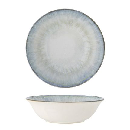 Miska ceramiczna CALEN 17 - biały/niebieski