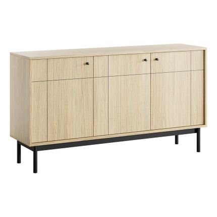Komoda 3-drzwiowa PANDI - dąb linea