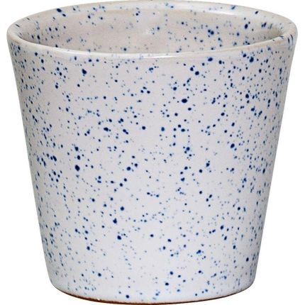 Świecznik kamionkowy na tealighty 7.5 cm - biały