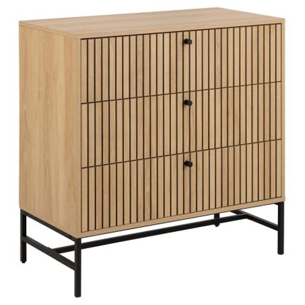 Komoda ALBANY 3 szuflady - dąb