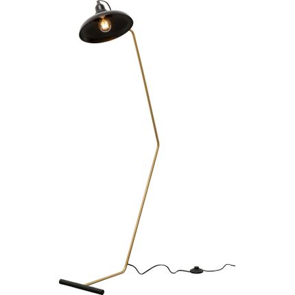 Lampa podłogowa DORO 130 - czarny/złoty
