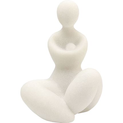 Figurka dekoracyjna SOFT WOMAN - beżowy