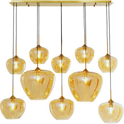 Lampa wisząca SPHERE AMBER 10 - bursztynowy