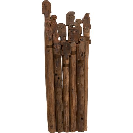 Wieszak ścienny BE MIND 65x180 - drewno z recyklingu