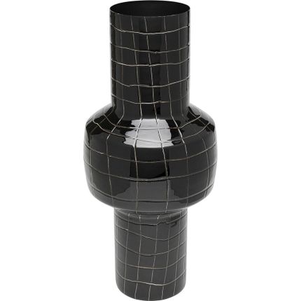 Wazon stalowy MESH 42 - czarny