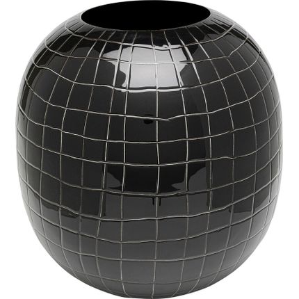 Wazon stalowy MESH 26 - czarny