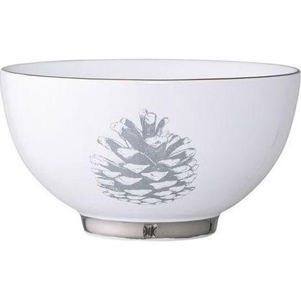 Miska z motywem świątecznym 14 cm - biały
